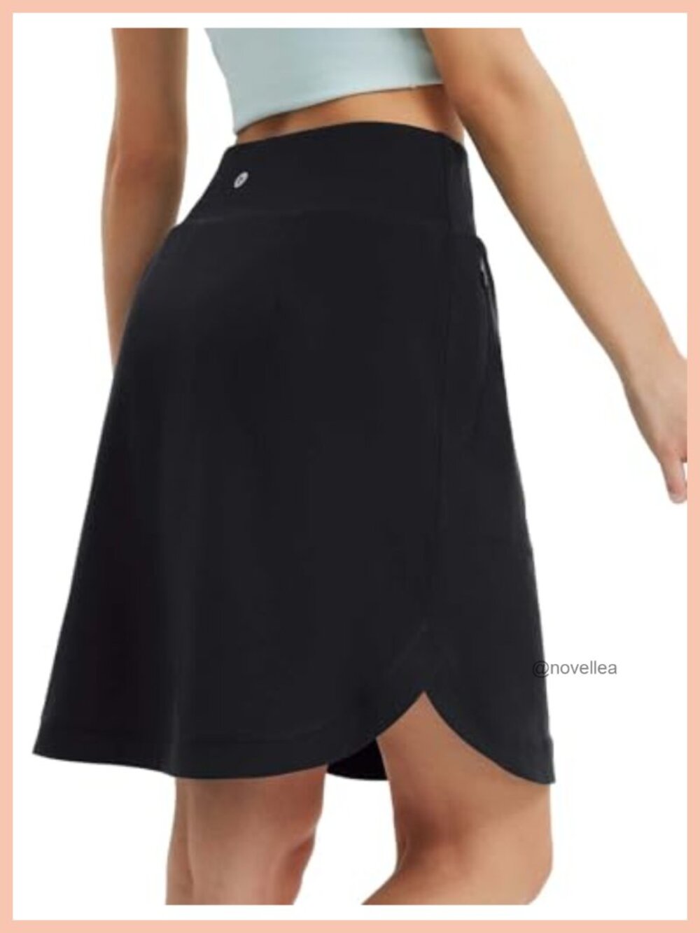 Knee Length Golf Skort with Built-In Shorts & UPF50+ Sun Protection